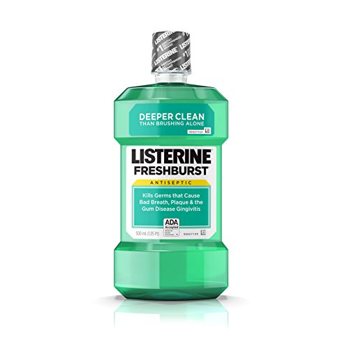 Listerine Antiseptic Mouthwash, Fresh Burst, 500 ml (Pack of 12)