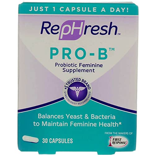 RepHresh Pro-B Vaginal Probiotic Feminine Supplement One Bottle 30 Count