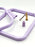 Nurge Lilac 4 Pcs Set Plastic Square Embroidery Hoop, Cross Stitch Hoops, Punch Needle Hoop , DIY Craft Sewing,ABS Plastic Embroidery Hoops
