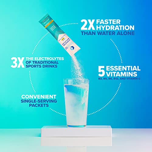Liquid I.V. Hydration Multiplier - Golden Cherry - Hydration Powder Packets | Electrolyte Powder Drink Mix | Easy Open Single-Serving Sticks | Non-GMO | 1 Pack (16 Servings)