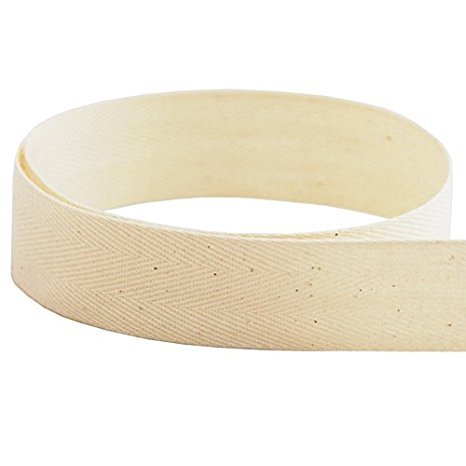 1/2" Natural Cotton Twill Tape - 72 Yards - Medium Weight - Made in the USA