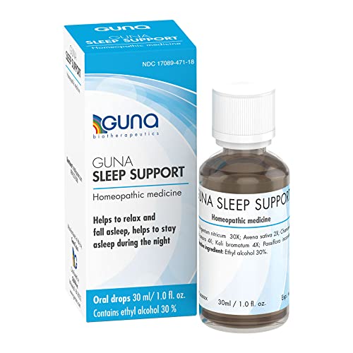 GUNA Sleep Support Homeopathic Natural Sleep Aid, Melatonin-Free and Non Habit-Forming - 1 Ounce
