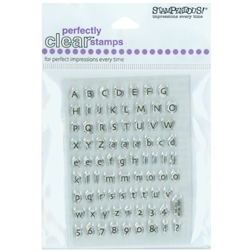 Stampendous 385203 Perfectly Clear Stamps, 3 by 4-Inch Sheet-Tiny Alphabet