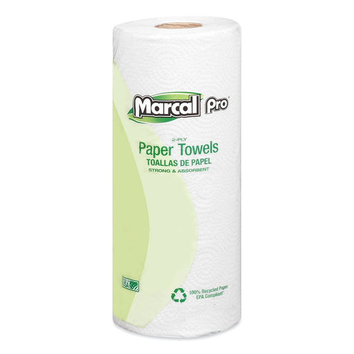 Marcal PRO 610 Kitchen Towell Roll, 2-Ply, 70Shts, 15RL/CT, WE