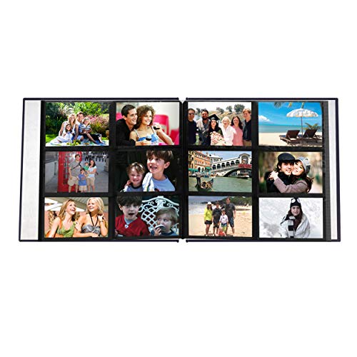 Pioneer Photo Albums 204-Pocket Post Bound Leatherette Cover Photo Album for 4 by 6-Inch Prints, Bay Blue