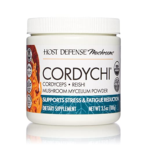 Host Defense, CordyChi Powder, for Stress and Fatigue Reduction, Mushroom Supplement, 100 G