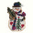 Pine Tree Snow Charmer Beaded Counted Cross Stitch Christmas Ornament Snowman Kit Mill Hill 2001 Snow Charmers MHSC28