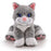 Roylco Chloé The Comfort Cat, Weighted Stuffed Animal, 2.5 lbs, Support Toy, Soft Fur, Aromatherapy, Heat/Cool Pouch, Stuffed Animal for Children & Adults