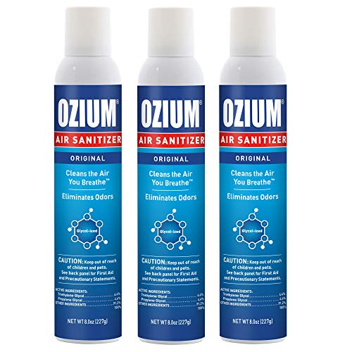 Ozium® 8 Oz. Air Sanitizer & Odor Eliminator for Homes, Cars, Offices and More, Original Scent - 3 Pack