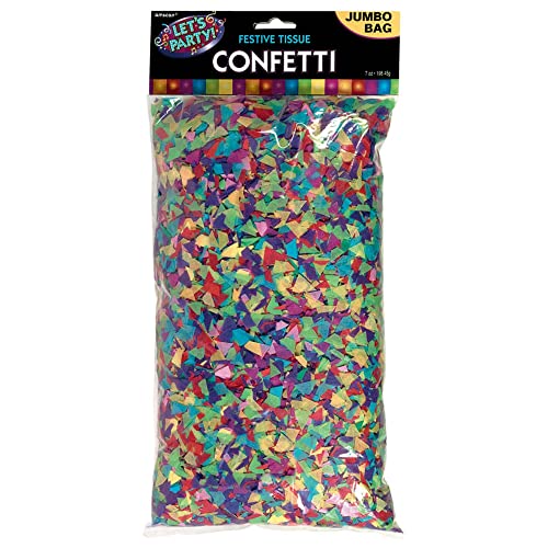 Festive Tissue Paper Super Mega Value Pack Confetti - 5 oz. (Pack of 1) - Perfect for Parties, Events & Craft Projects