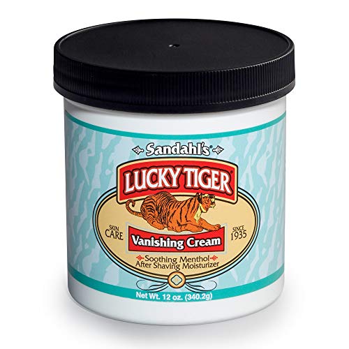 Lucky Tiger Vanishing Cream, Menthol Mint 12 oz (Pack of 2)
