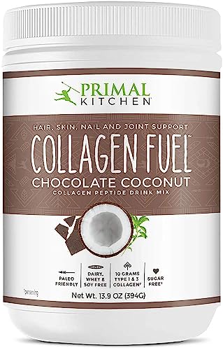 Primal Kitchen Collagen Peptide Drink Mix, Collagen Fuel, Chocolate Coconut, 13.9 oz (394 g)