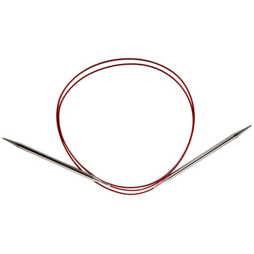 ChiaoGoo Circular Knitting Needle, Silver, Red, Size-US-9-(5.5mm)