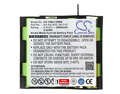 XSP 3000mAh Replacement Battery for COMPEX Edge US Enegry Enegry Mi-Ready Energy Energy Mi-Ready Fit 3.0 Mi MI-Fitness Mi-Sport Part NO COMPEX 4H-AA1500 941210 Parts Battery Batteries