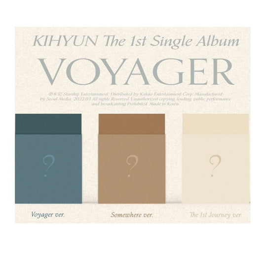 KIHYUN - VOYAGER 1ST SINGLE ALBUM [ SET VER.] 3Album