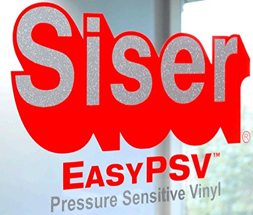 Siser EasyPSV Glitter Permanent Self Adhesive Craft Vinyl 12" x 12" Sheets 3 Pack (Glimmering Gold)