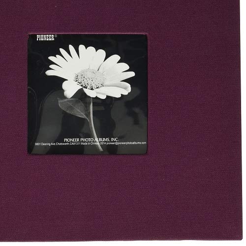Pioneer MB88CB-FN/SP Book Cloth Cover Post Bound Album, 8 by 8-Inch, Sweet Plum