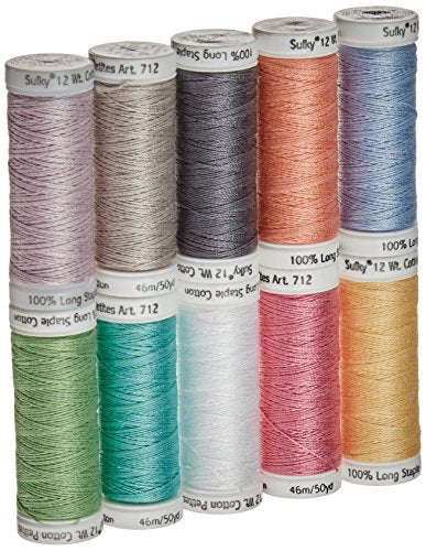 Sulky 712-33 Spring Collection Crossroads Cotton Petites 12 Weight , 10 Pieces Per Pack , Multicolor