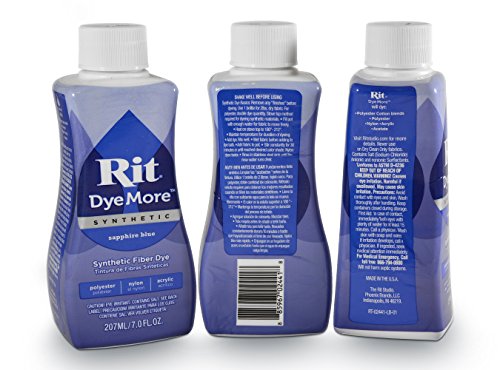 RIT Liquid Fabric Dye Kit Bundle (3-Piece Set) Navy Blue, Sapphire Blue, Pearl Grey | Clothing, Cotton, Polyester, Nylon, Satin, Linen |