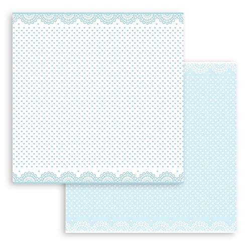 STAMPERIA INTER, KFT Paper PAD 12X12 10PK Dream Blue, Multi-Coloured