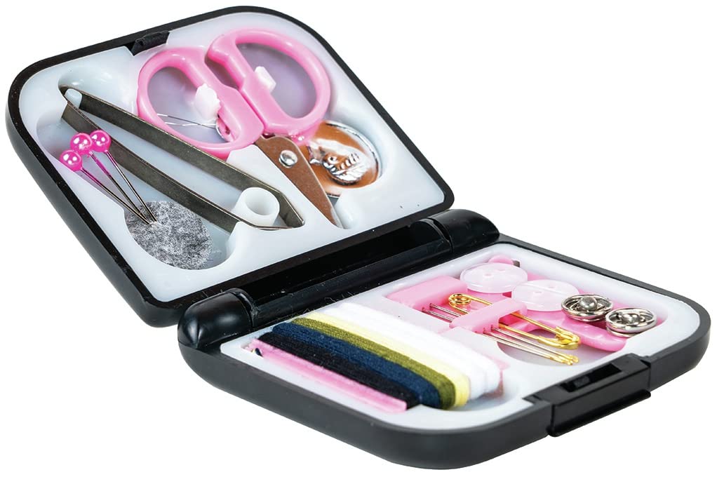 SINGER 02051 Mini Travel Sew Kit in Compact Folding Storage Case, ,