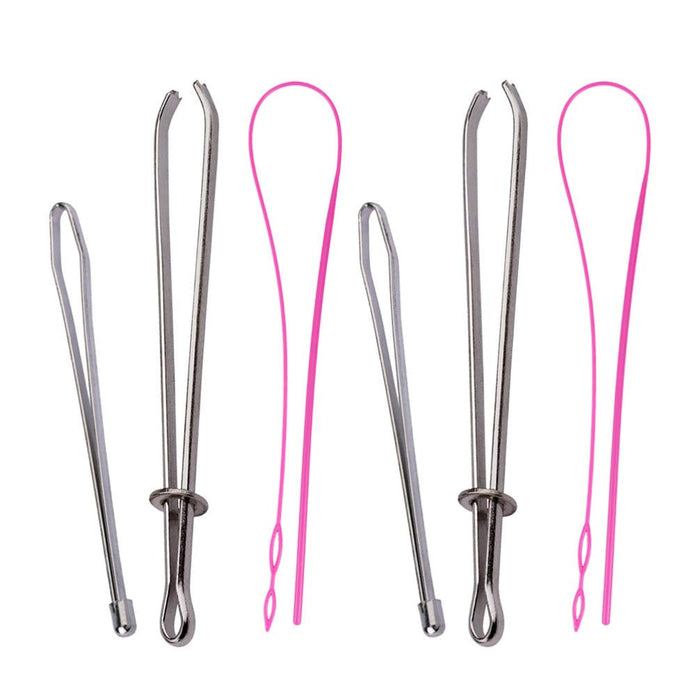 HEALLILY Drawstring Threader Easy Threader Flexible Needle Drawstring Replacement Craft Tools /6 Pcs