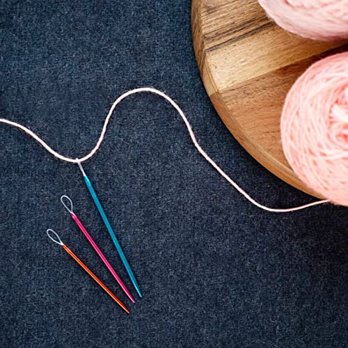 KnitPro Wool Needles,Aluminium, Multi-Colour, Set of 3