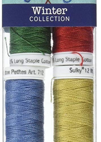 Sulky 712-32 Winter Collection Crossroads Cotton Petites 12 Weight , 10 Pieces Per Pack , Multicolor