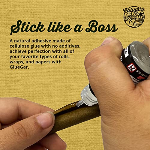 Caligars GlueGar Go Stix Rolling Glue - Cigar Glue Sticks with Different Flavors - Handy Rolling Glue for Wraps, & Papers - Natural, Plant Based Glue Stick Pen - Banana Blitz (4 Pack, 3ml)