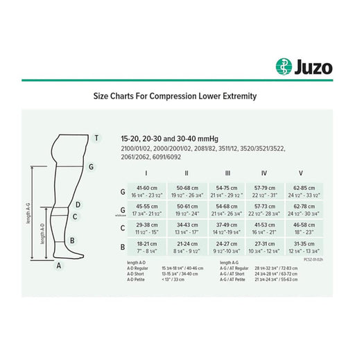 Juzo Soft 2001 Pantyhose 20-30mmhg Open Toe Compression Hose
