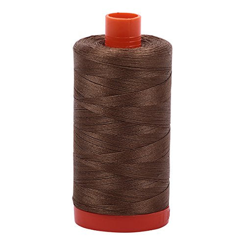 Aurifil Mako Cotton Thread Solid 50wt 1422yds Dark Sandstone
