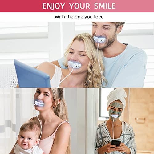 PDOO Teeth Whitening Kit with LED Light for Sensitive Teeth, Fast Results for Teeth Whitening at Home, Carbamide Peroxide Teeth Whitening Gel Helps Remove All Kinds of Stain