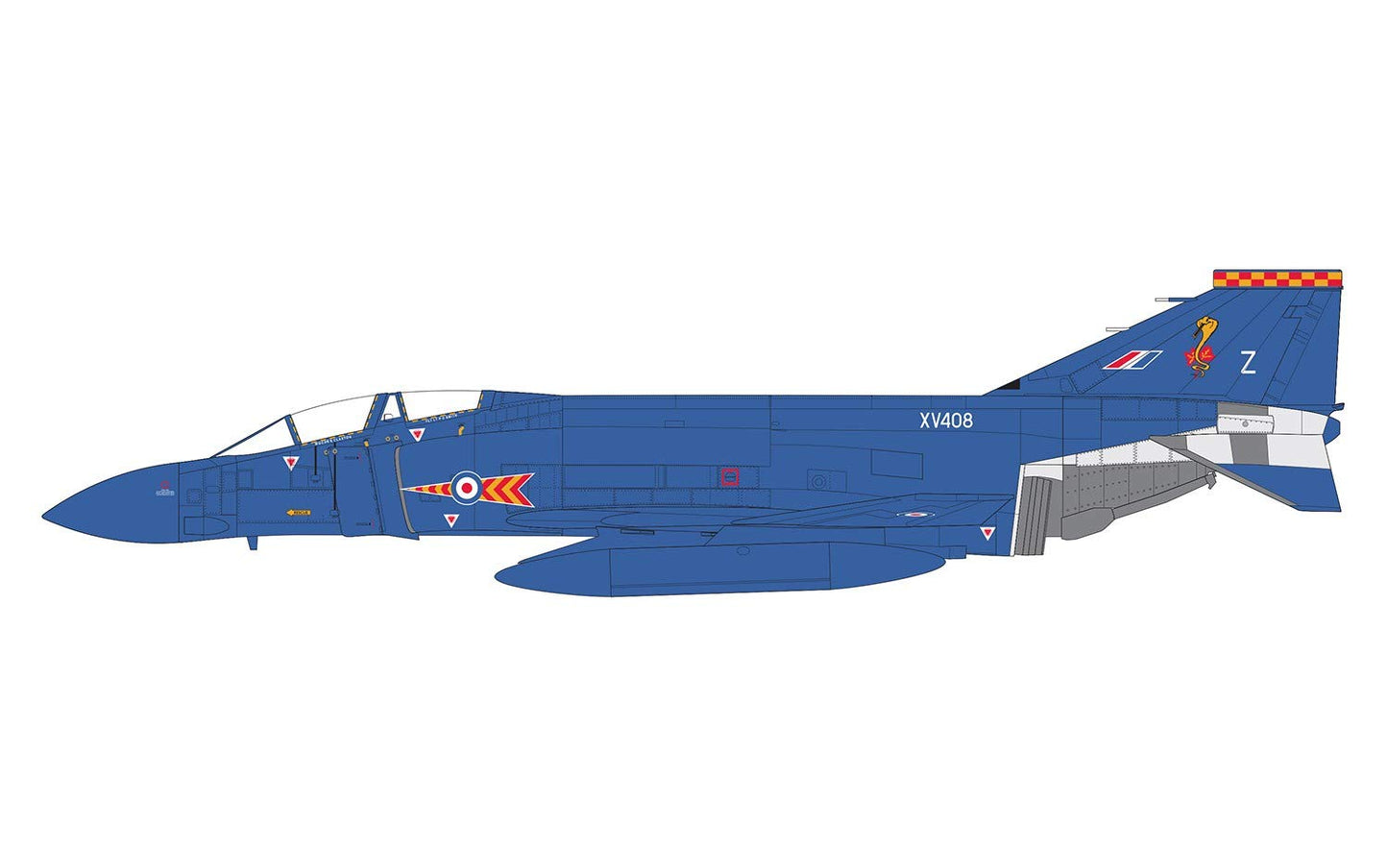 Airfix Mcdonnell Douglas Phantom FGR.2 1:72 Military Aircraft Plastic Model Kit A06017, Small