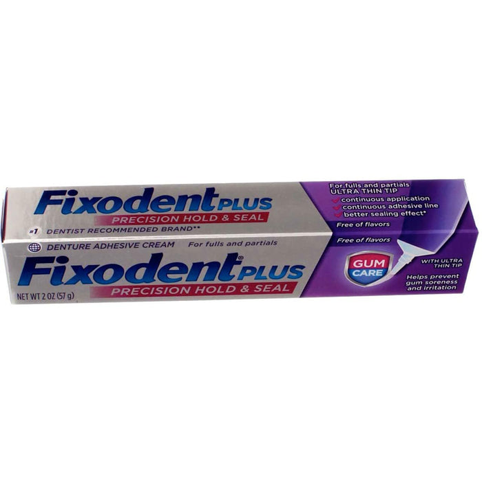 Fixodent Plus Denture Adhesive Cream, Superior Hold, 2 oz, (Pack of 5) Image May Vary
