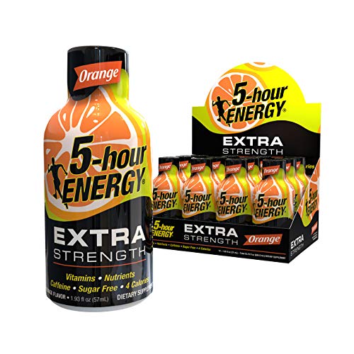 5-hour ENERGY Shot, Extra Strength Orange, 1.93 Ounces, 12 Count