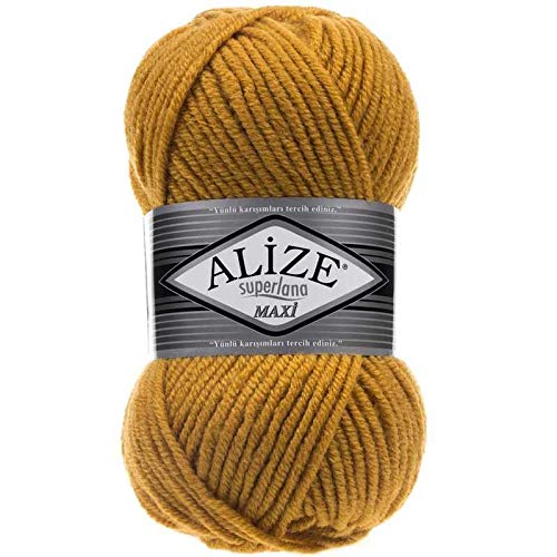4 skn (4 Balls) Alize Superlana Maxi, knittting, Crochet, Wool Yarn, Winter Yarn, Lana, Acrylic Yarn, Crochet Yarn, Hand Knitting, alize Yarn