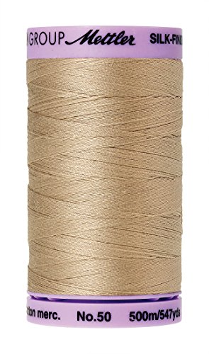 Mettler Silk-Finish Solid Cotton Thread, 547 yd/500m, Straw
