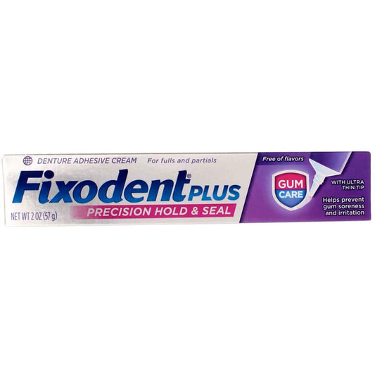 Fixodent Plus Denture Adhesive Cream, Superior Hold, 2 oz, (Pack of 5) Image May Vary