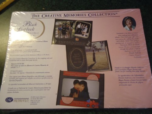 Creative Memories Collection 5 x 7 Black Scrapbook Pages - 10 sheets/20 pages - Refill RCM-5BL