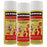 Derman Foot Powder Spray for the Treatment of Athlete's Foot, 3-Pack of 4.6 Oz each, 3 Powder Spray Bottles