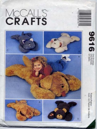 McCall's Crafts 9616 Sewing Pattern Animal Pillow Shams