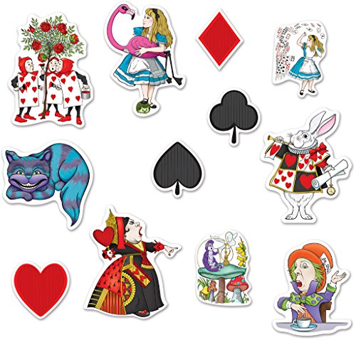 Beistle Alice in Wonderland Cutouts