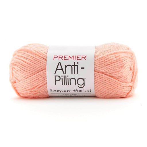 Premier Yarns Anti-Pilling Everyday Worsted Yarn, Soft Acrylic Yarn, Ideal Yarn for Crocheting and Knitting, Machine Washable, 180 yds, Soft Peach
