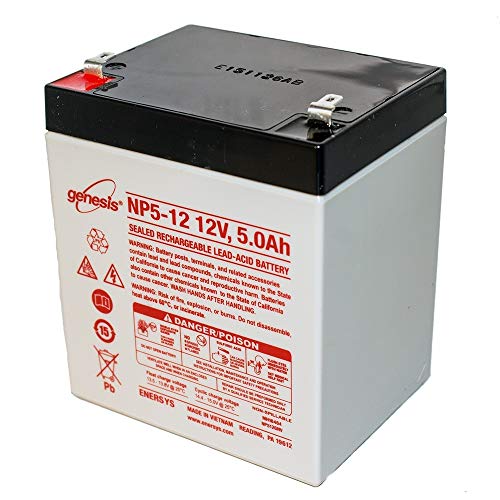 EnerSys Genuine NP5-12 Genesis NP Series 12V 5Ah SLA Battery