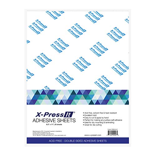 X-Press It Adhesive Sheet 8.5X11 (25), Count