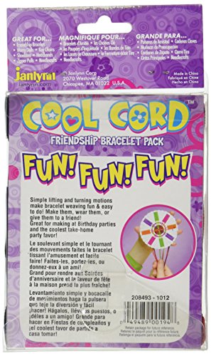 The Janlynn Corporation Cool Cord Friendship Bracelet Stitch Kit, 12-Pack