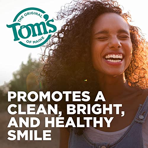 Tom's of Maine Whole Care Natural Toothpaste with Fluoride, Spearmint, 4 Ounce (Pack of 3), (Packaging May Vary)