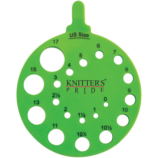 Knitter's Pride-Round Needle Gauge, Envy, US 0 to US 17