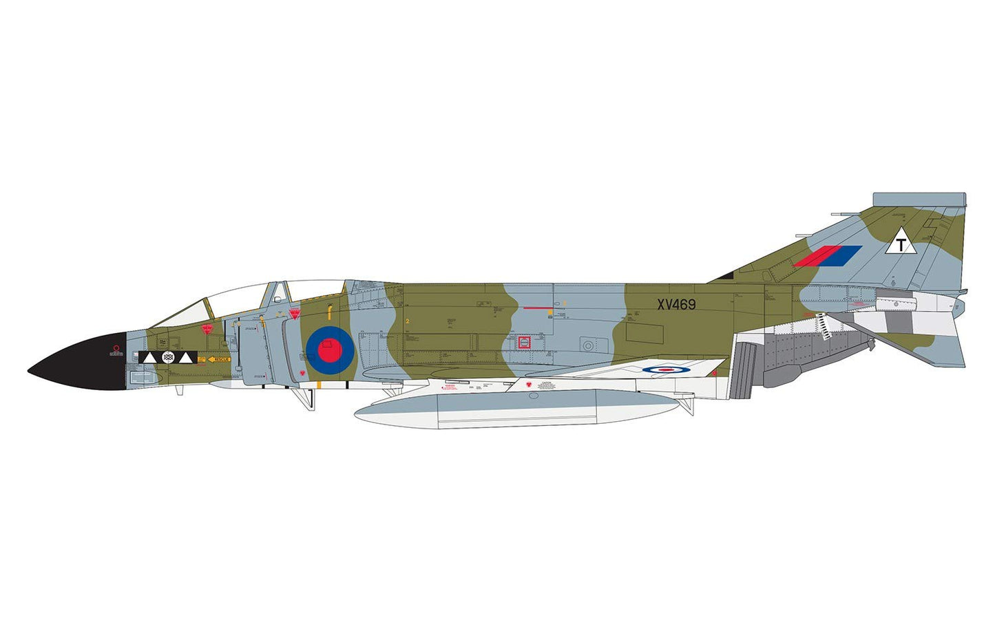 Airfix Mcdonnell Douglas Phantom FGR.2 1:72 Military Aircraft Plastic Model Kit A06017, Small