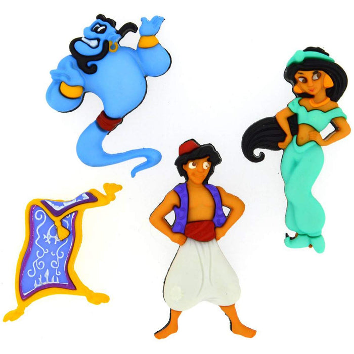 Dress It Up 7748 Disney Button Embellishments, Aladdin